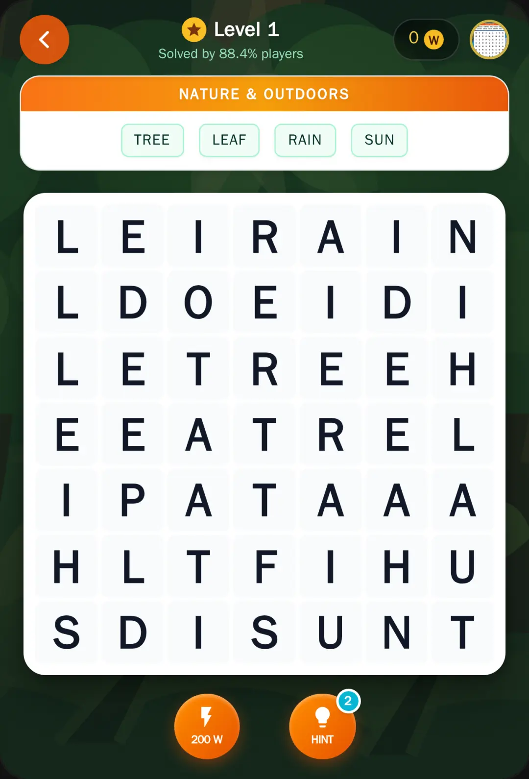 Nature Word Search cover