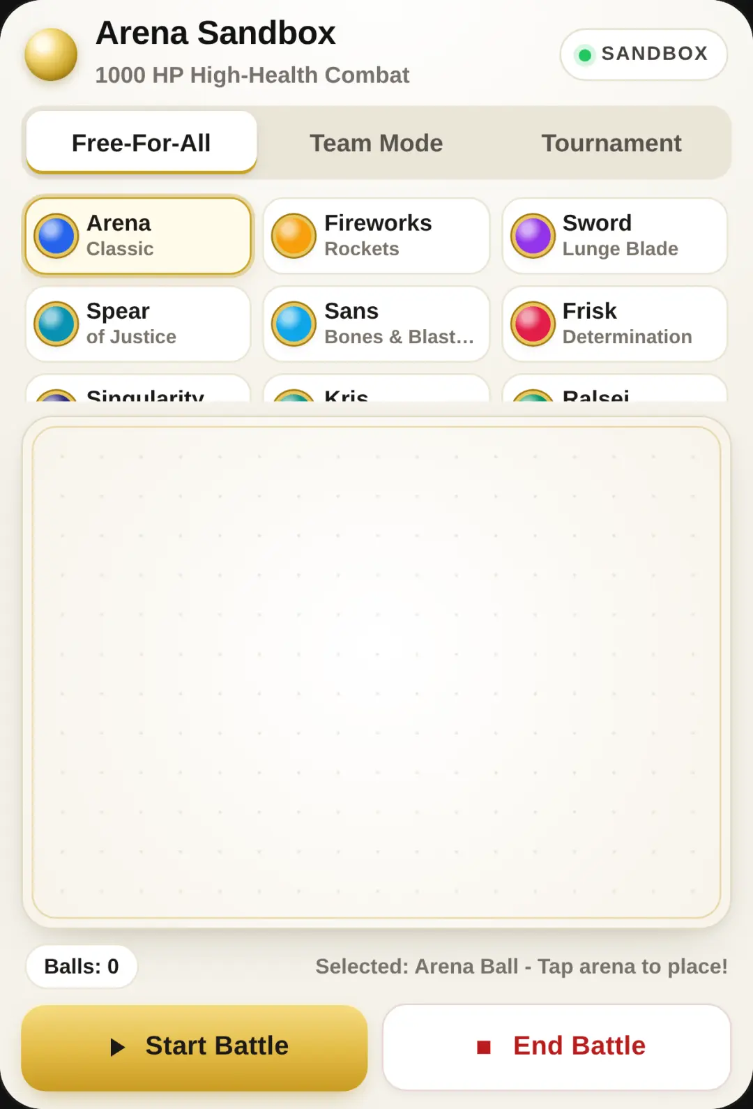 Arena Sandbox cover