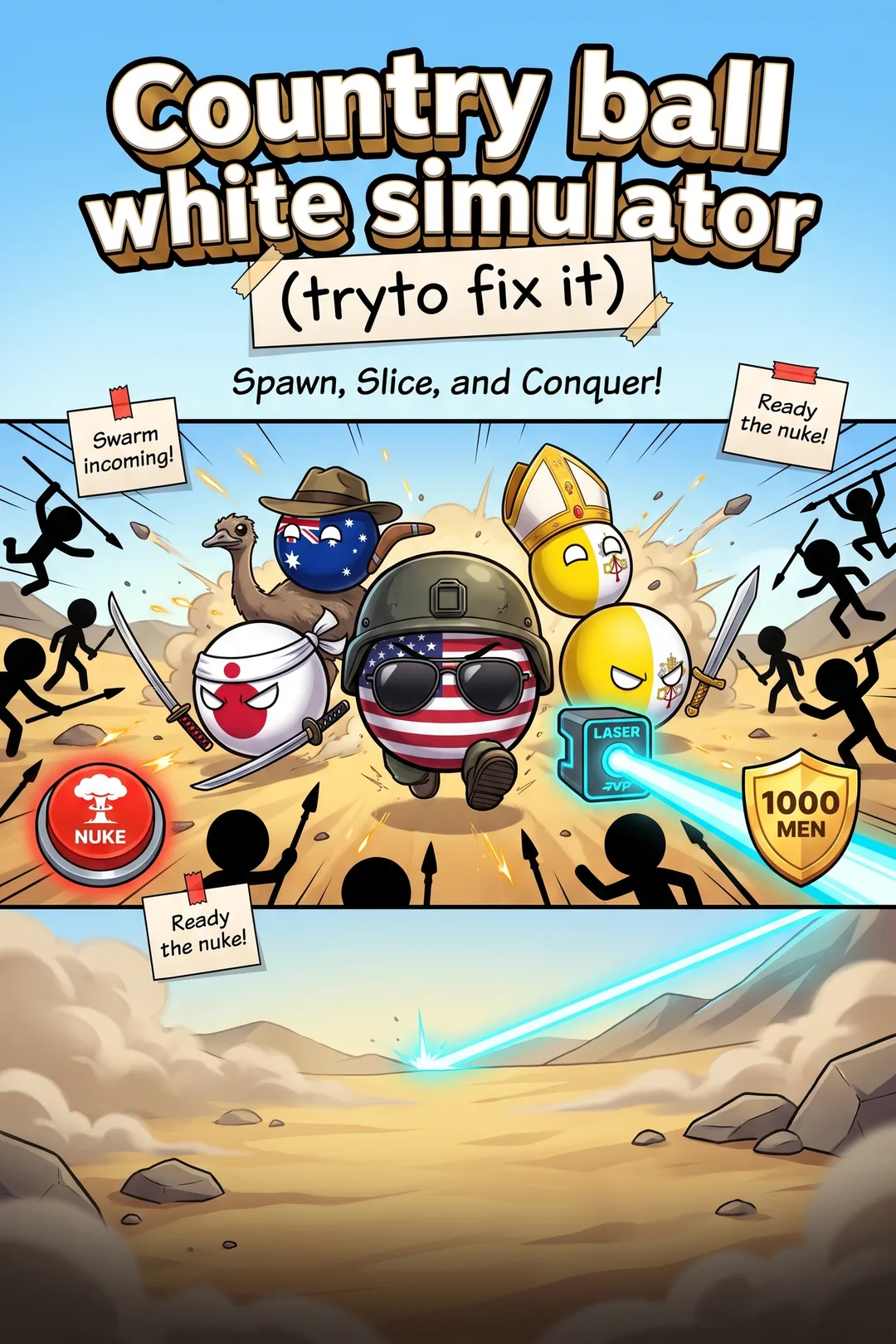 Country ball white simulator (tryto fix it)