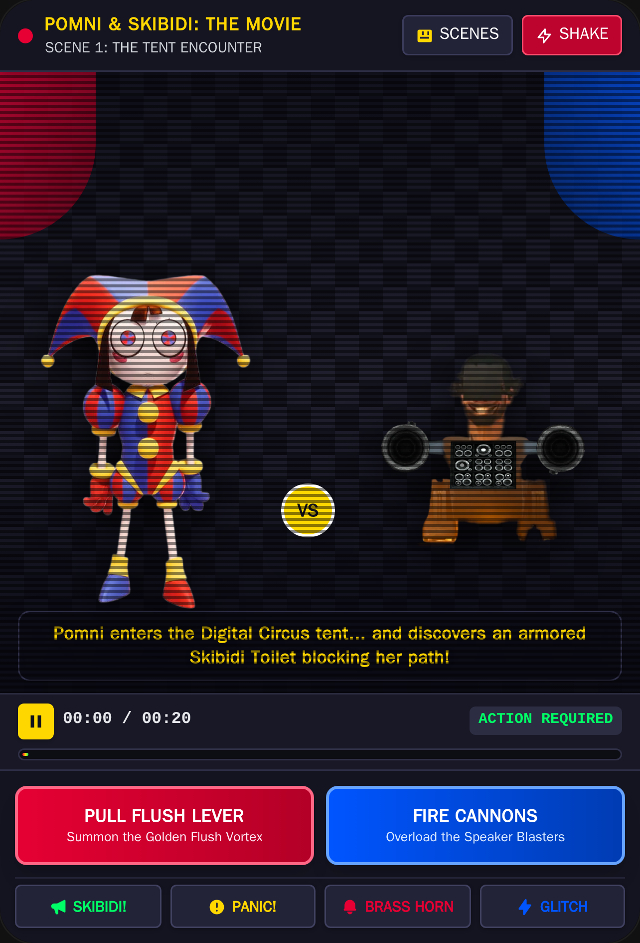 Pomni vs Skibidi: The Interactive Movie cover