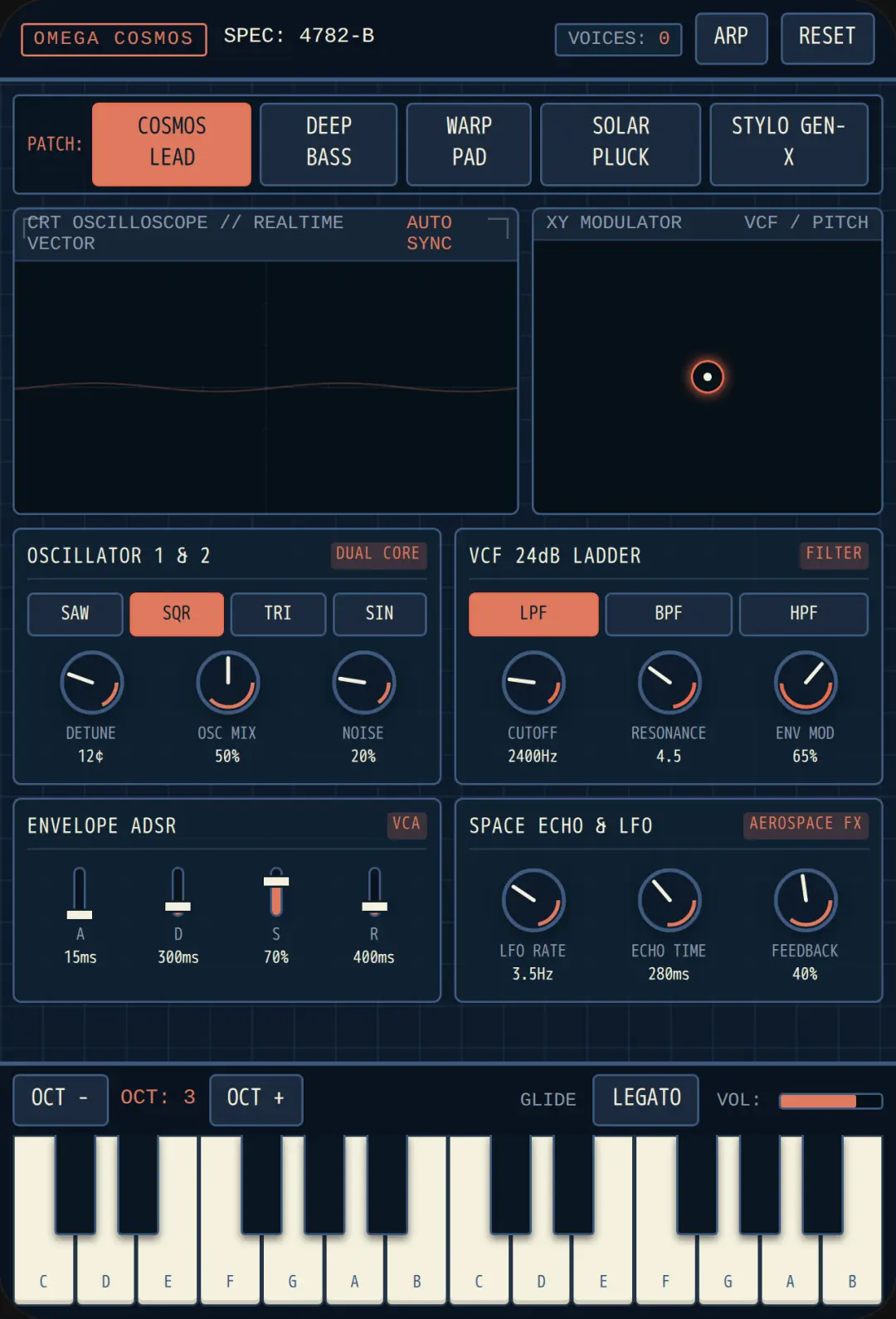 OMEGA COSMOS POLYSYNTH cover