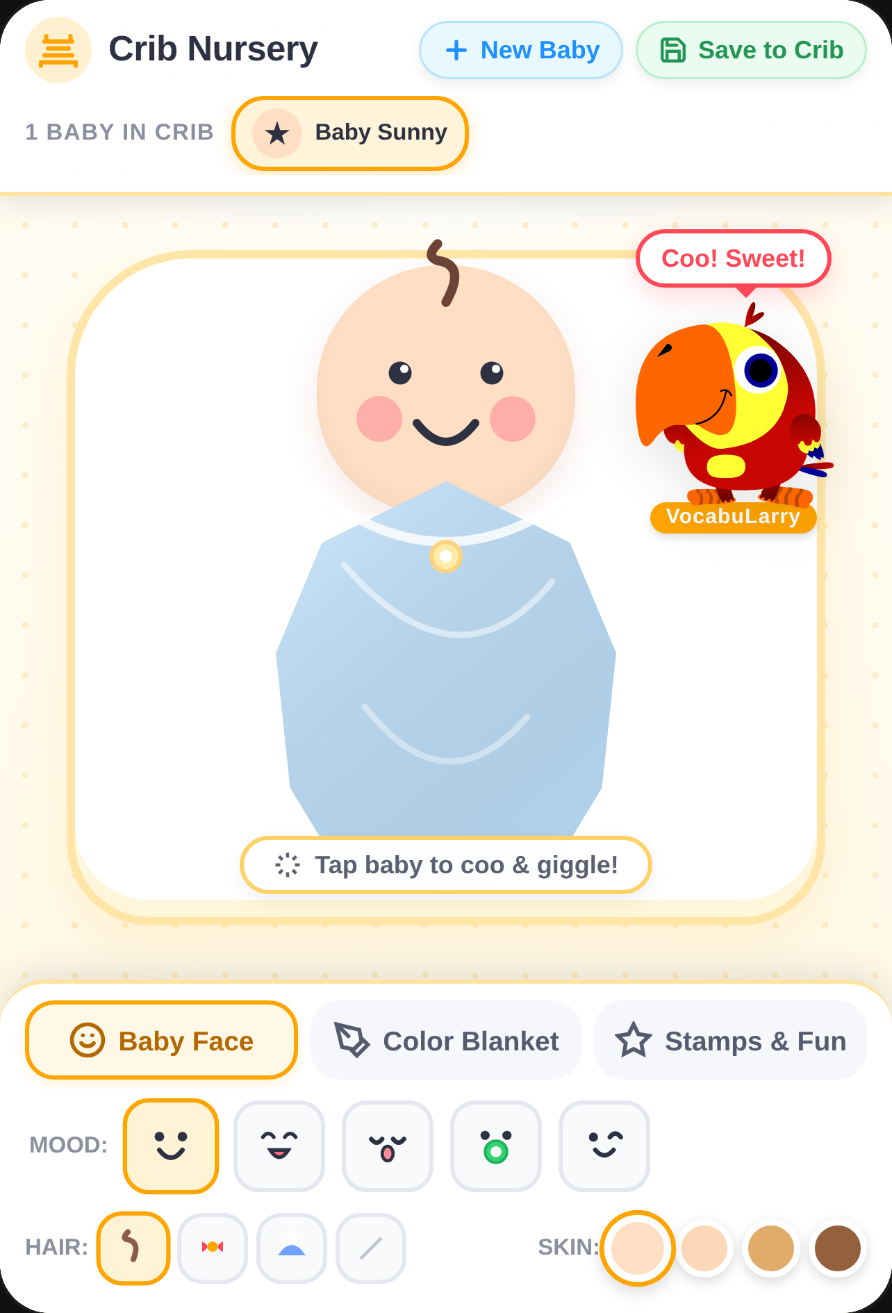 Baby Swaddle & Wrapper Maker with VocabuLarry cover