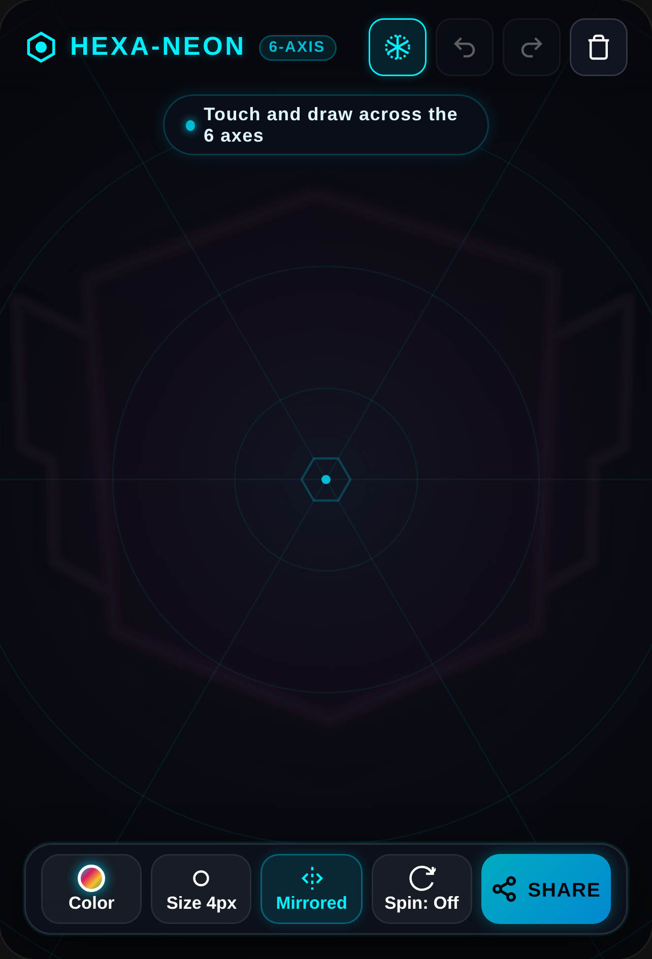 HexaNeon - 6-Fold Symmetry Drawing cover