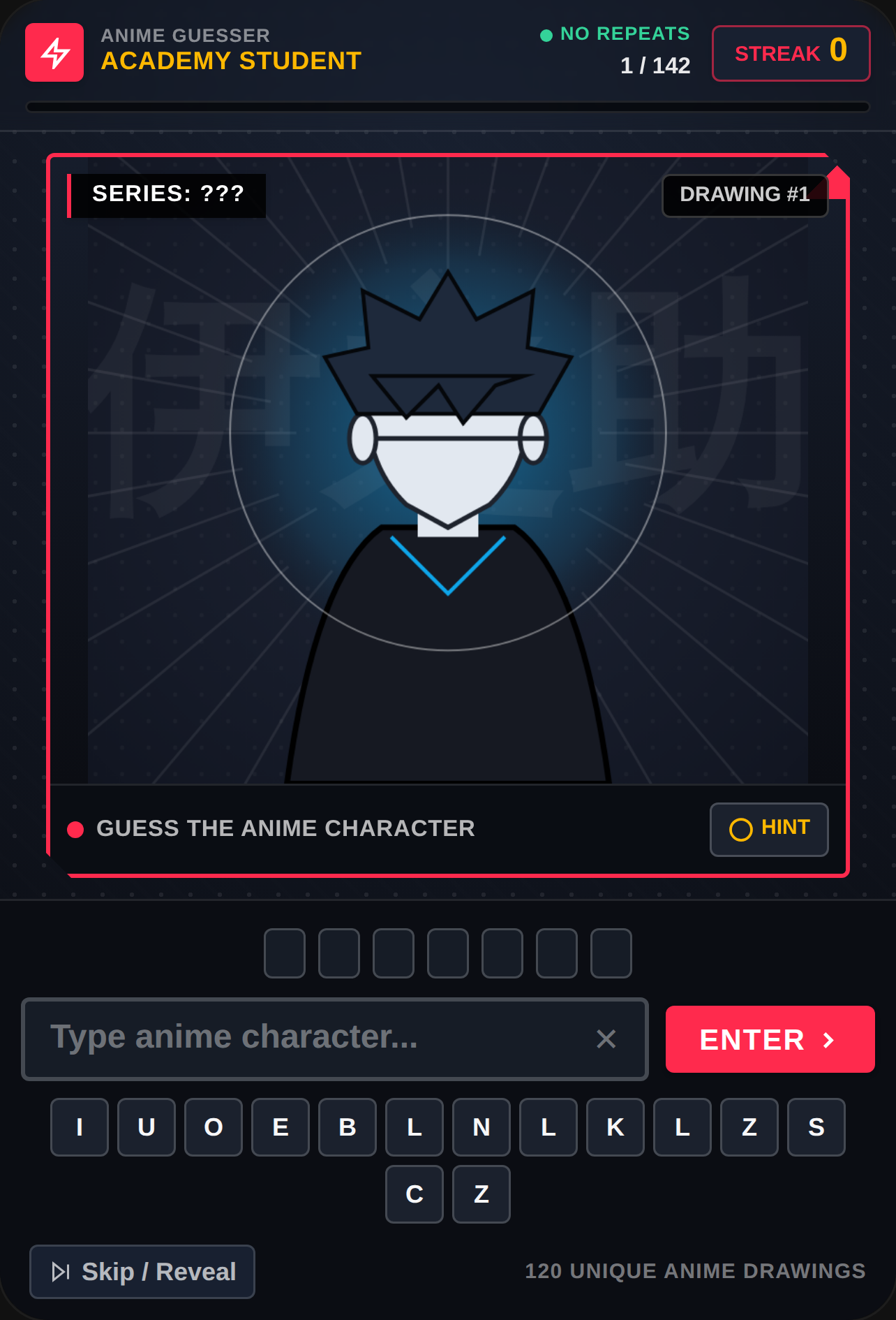 Anime Guesser - 100+ Endless Drawings (No Repeats) cover