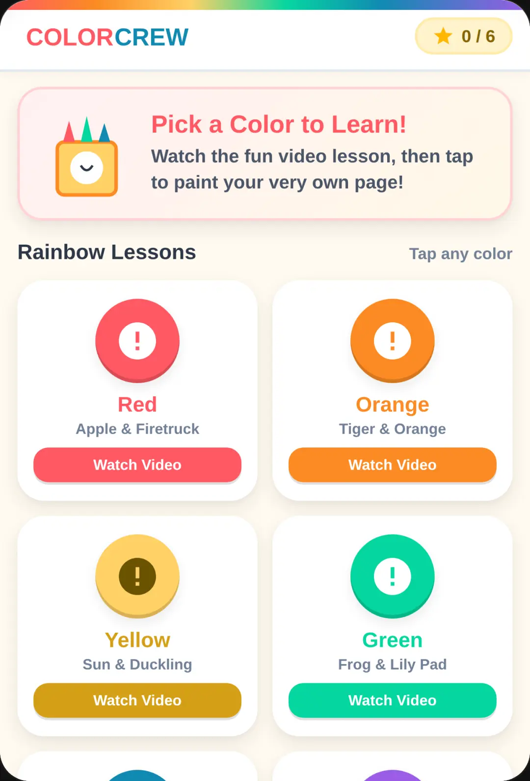 The Color Crew - Rainbow Learning & Coloring cover