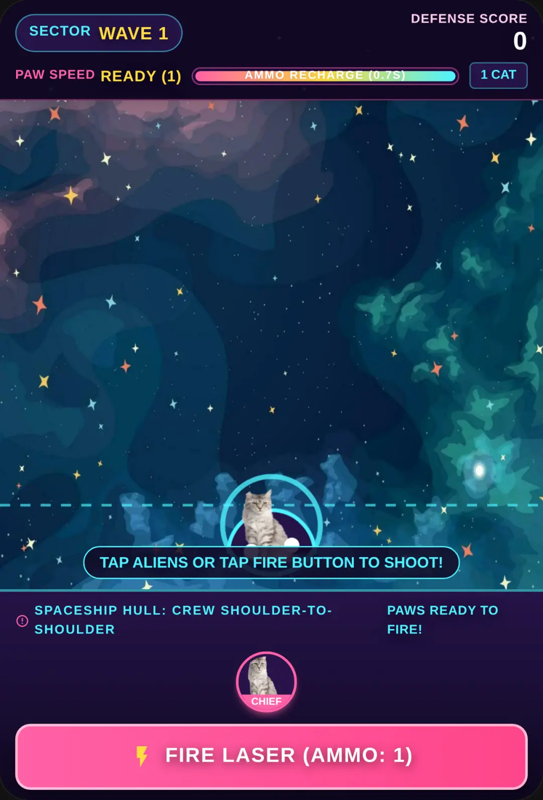 Space Meow: Feline Defense cover