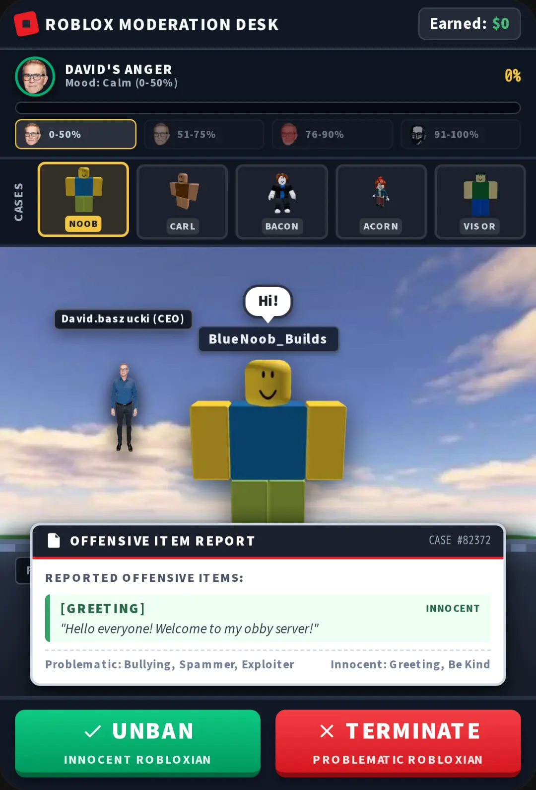 Roblox Moderation Desk cover