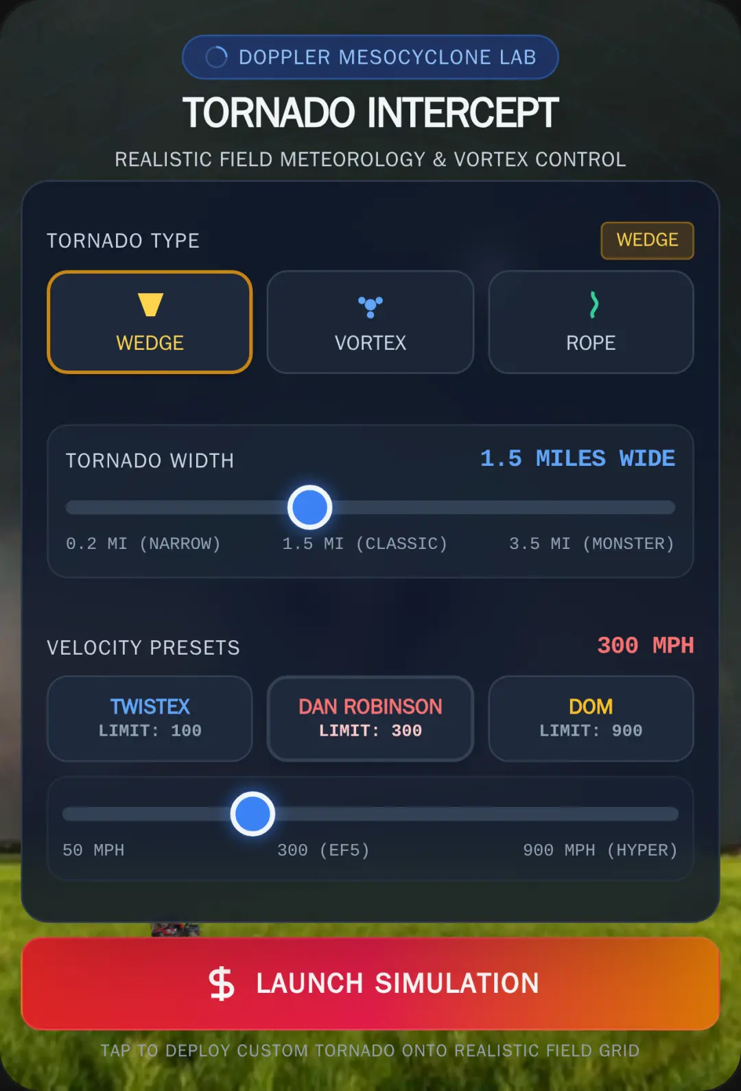 Tornado Intercept Simulator cover