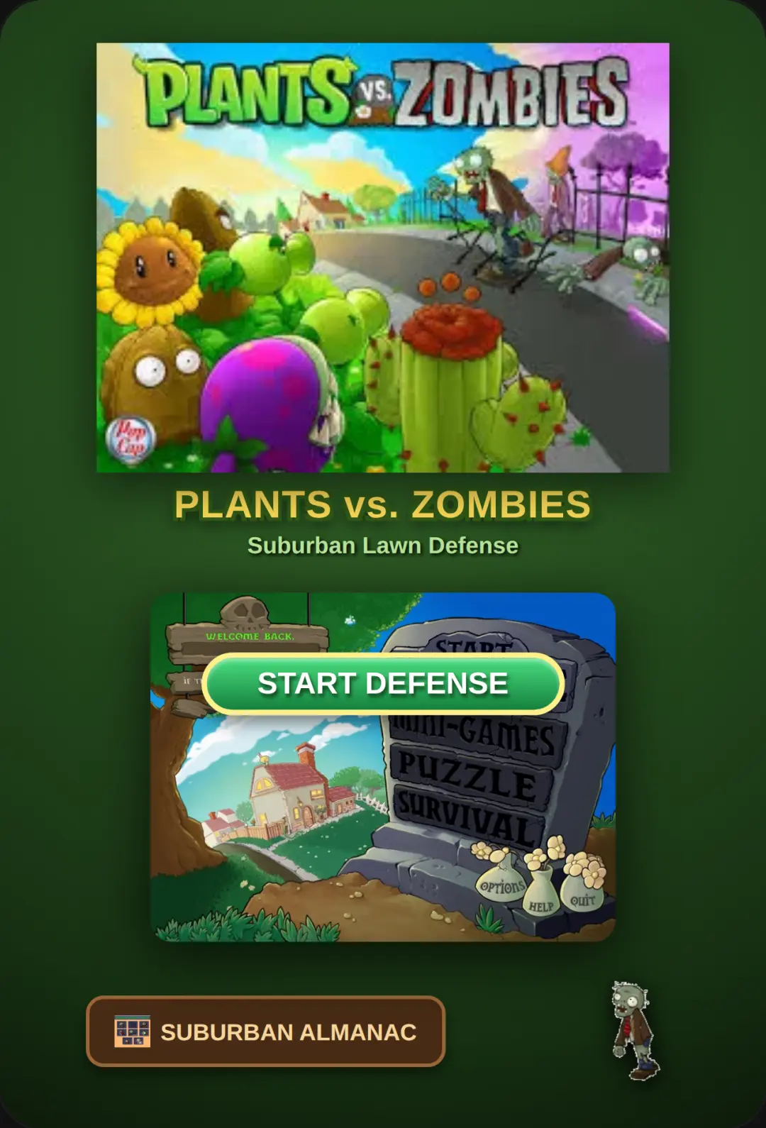 Plants vs Zombies: Lawn Defense cover