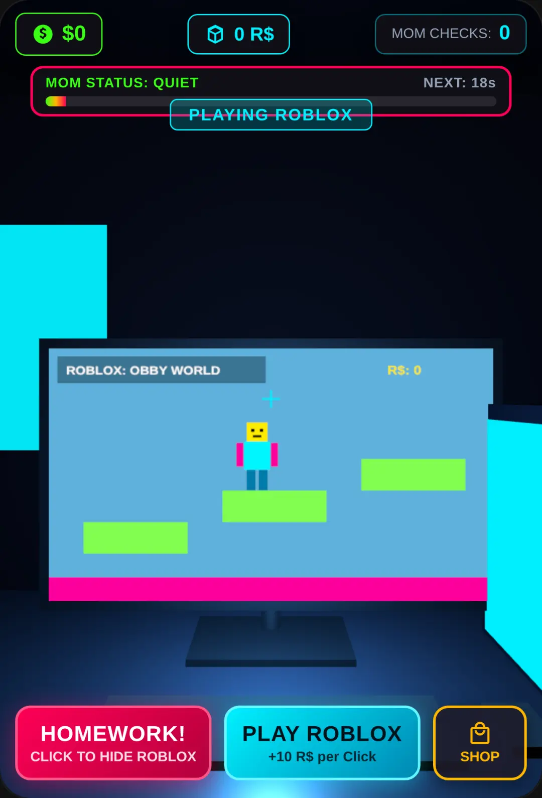 Room Roblox vs Homework