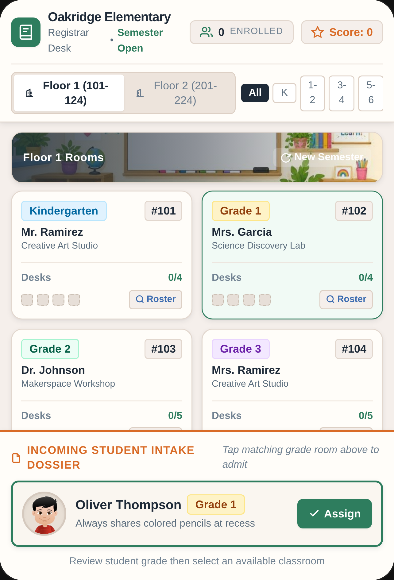 Oakridge Academy - School Registrar cover