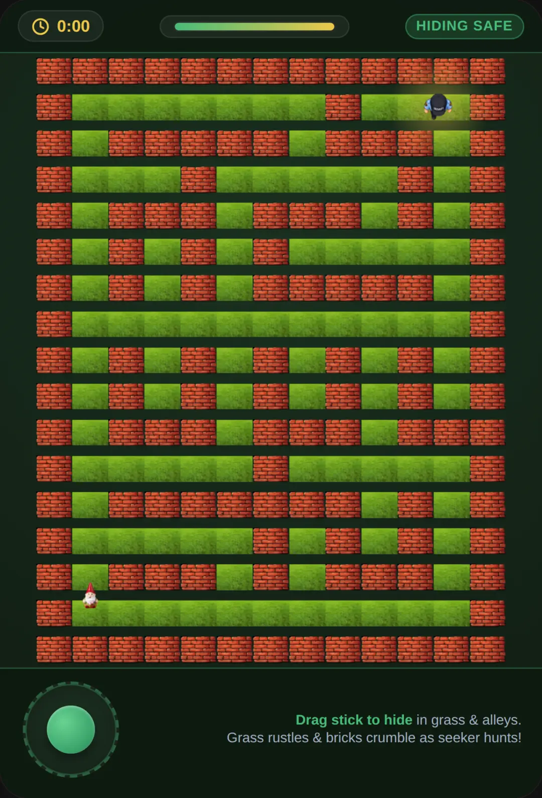 Hide and Seek: Grass & Brick Maze cover