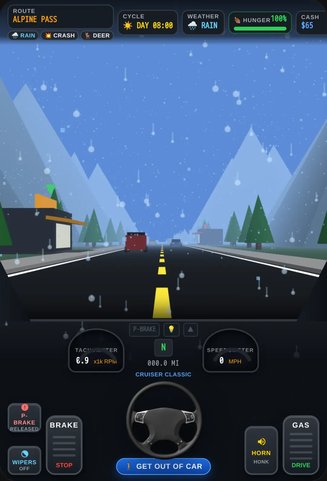Cockpit Cruiser — Free Roam Mountain Drives, Day/Night Cycle, Weather & Car Upgrades cover