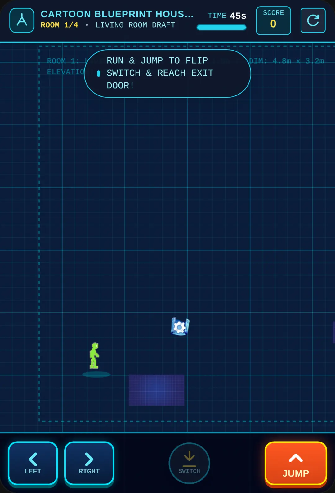 Cartoon Blueprint House Parkour cover