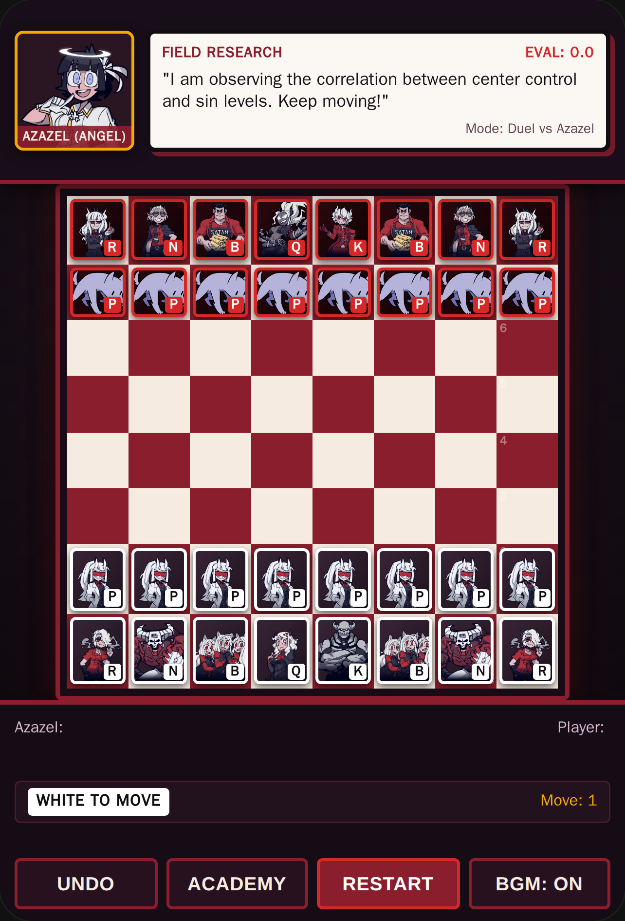 HelltakerChess: Azazel's Chess Academy & Duel cover