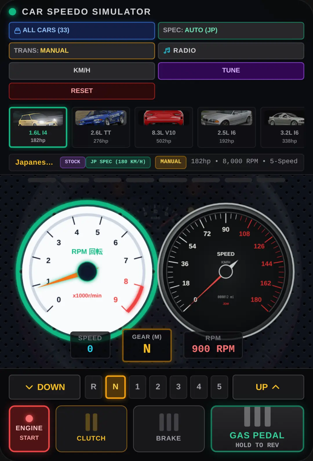 Car Speedo Simulator