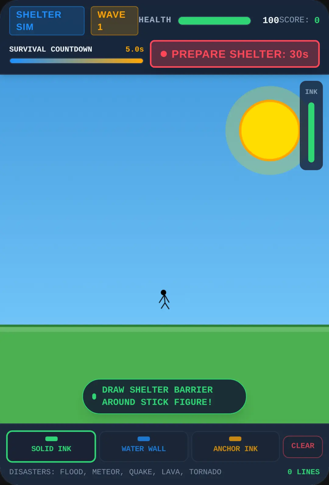Disaster Shelter - Stick Figure Physics Sandbox cover