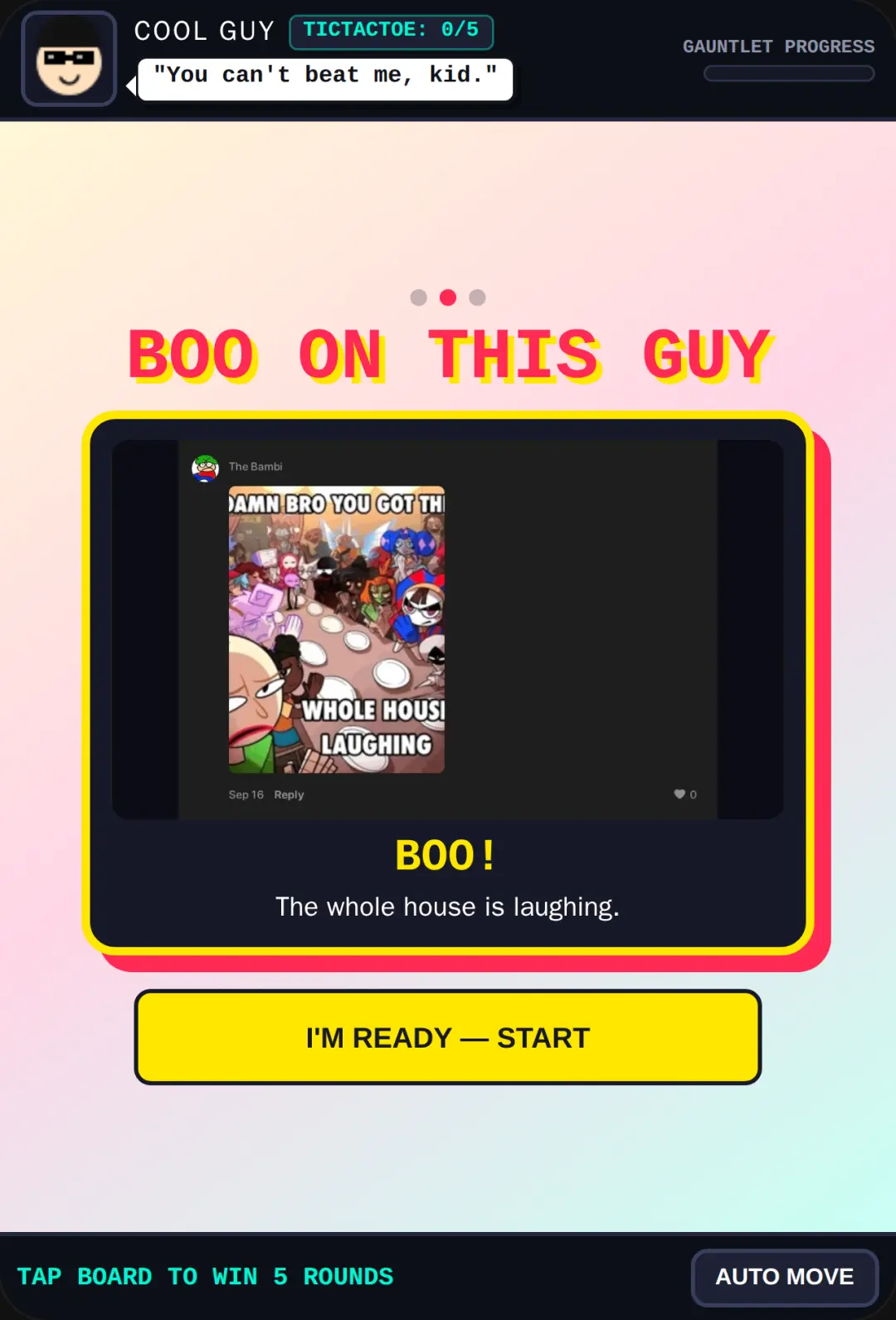 Cool Guy Boss Gauntlet