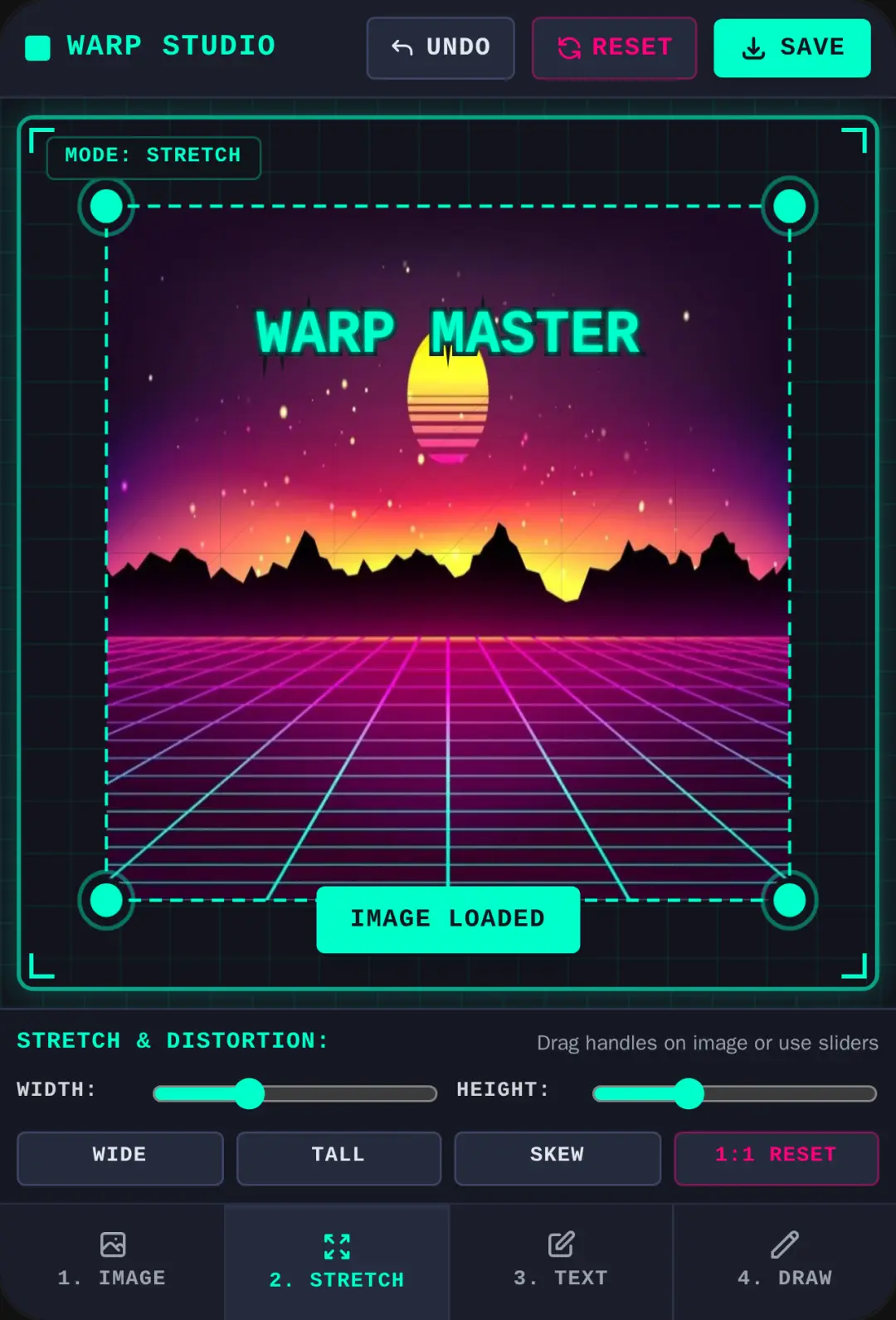 WARP & DRAW STUDIO You can paste a image url! cover