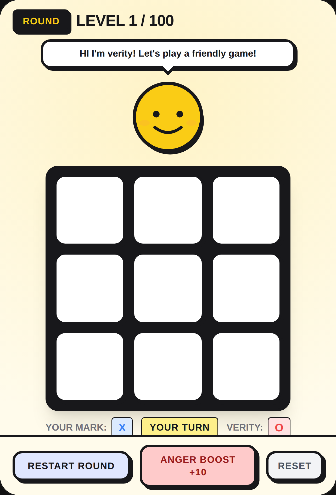 Rage Tic-Tac-Toe with Verity cover
