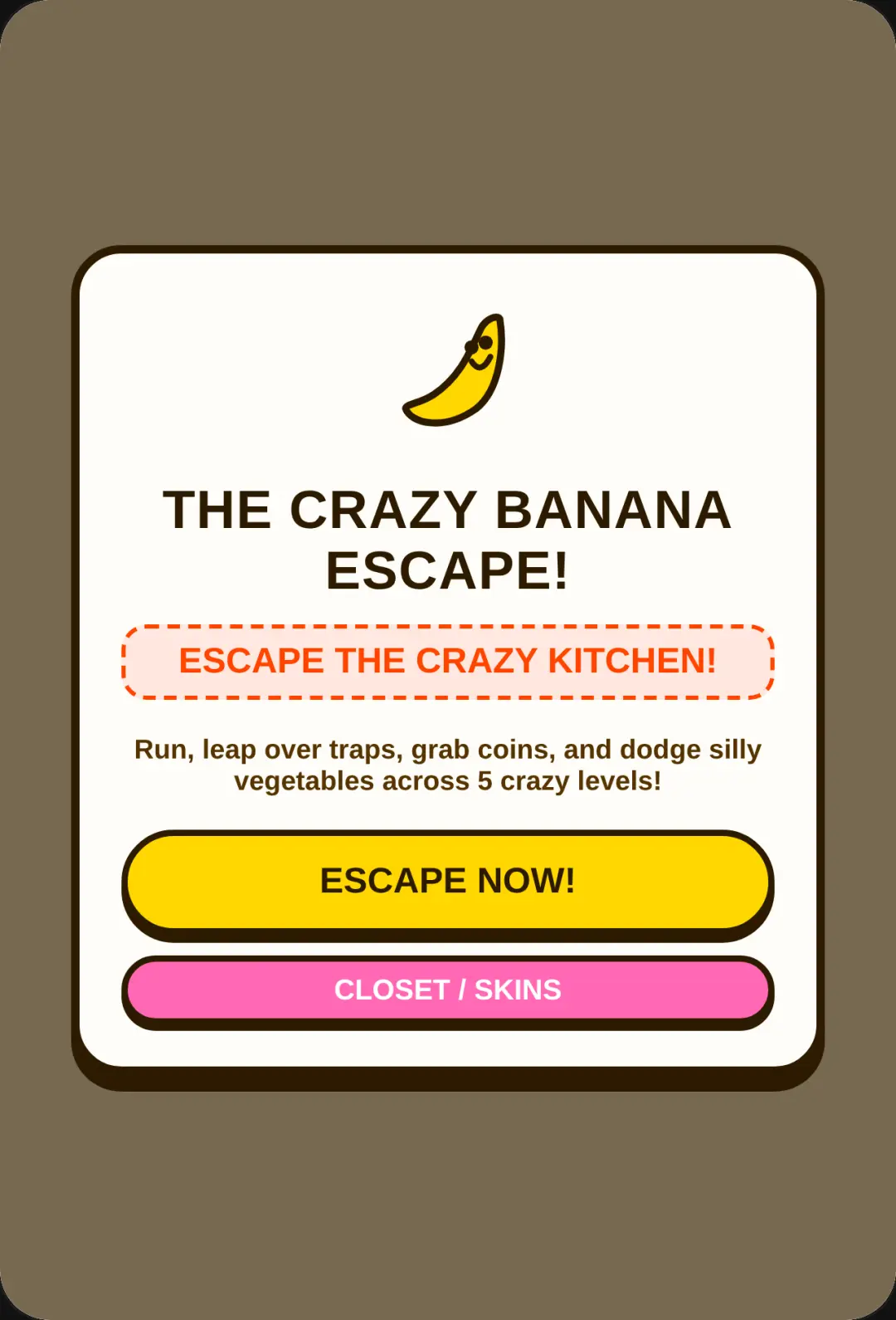 The Crazy Banana Escape! cover