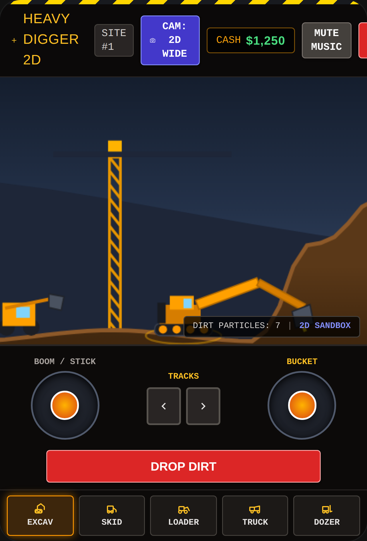 HEAVY DIGGER 2D: Construction Site Simulator