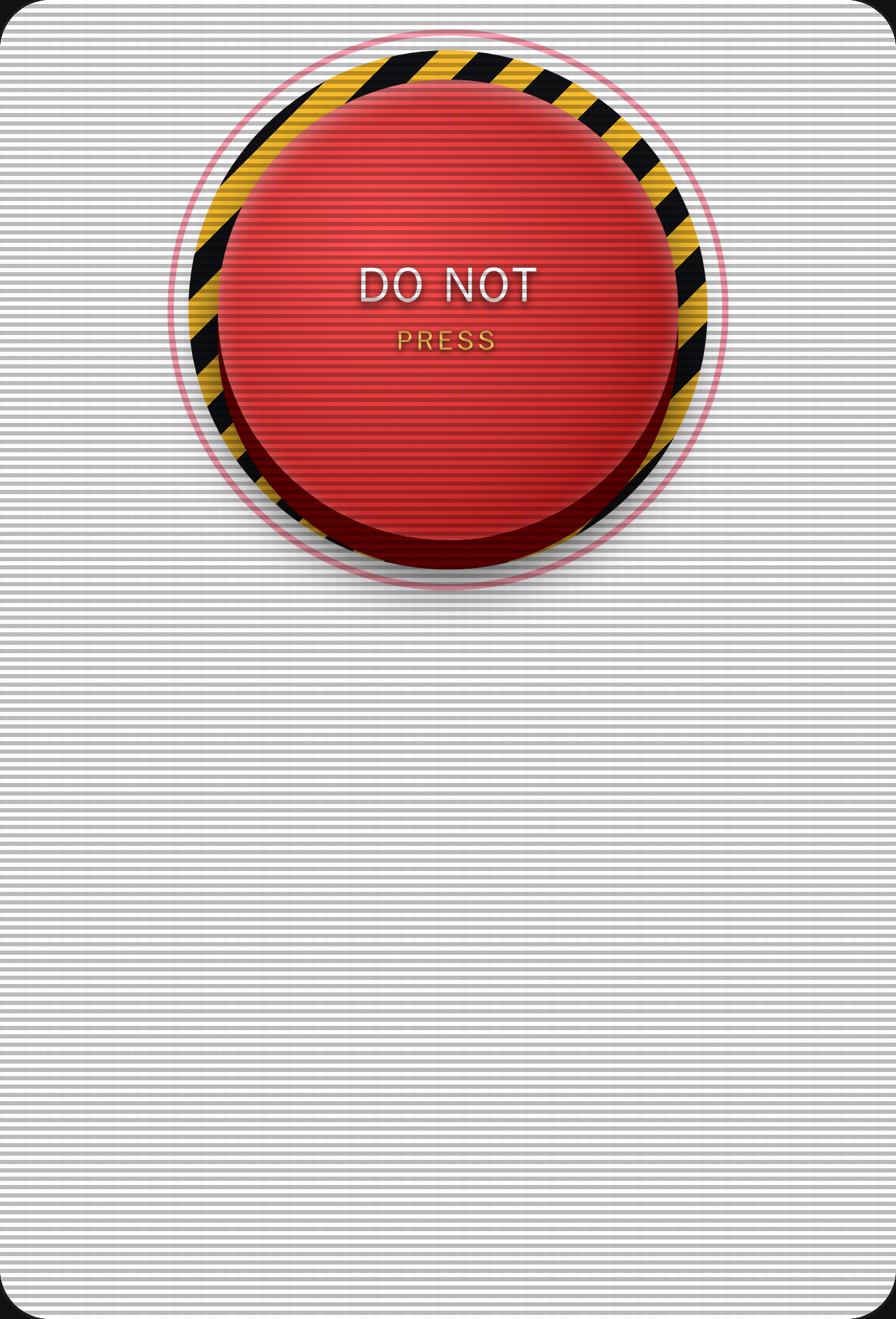 CHAOS BUTTON - DO NOT PRESS cover