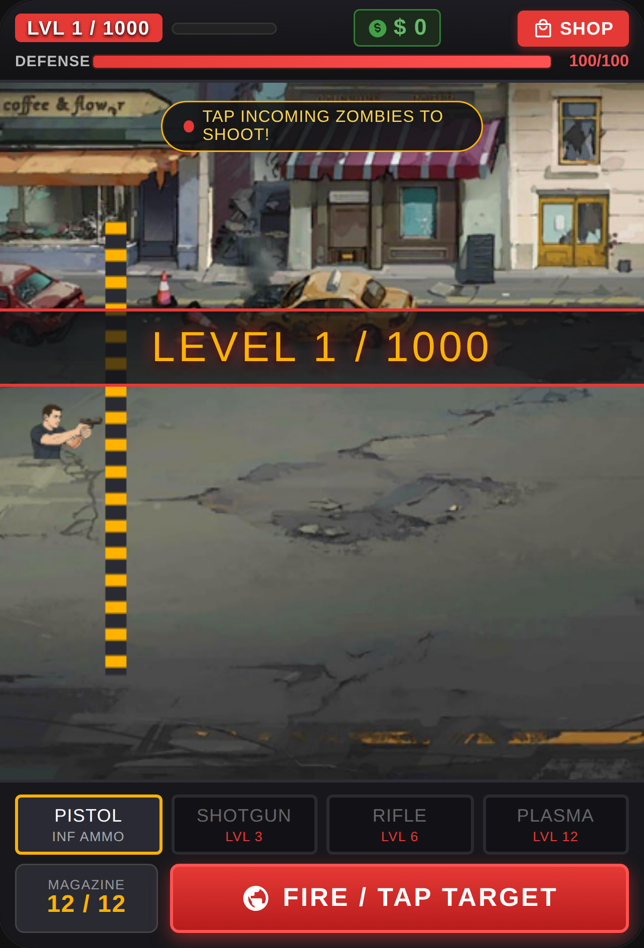 Zombie Fight: 1000 Levels cover