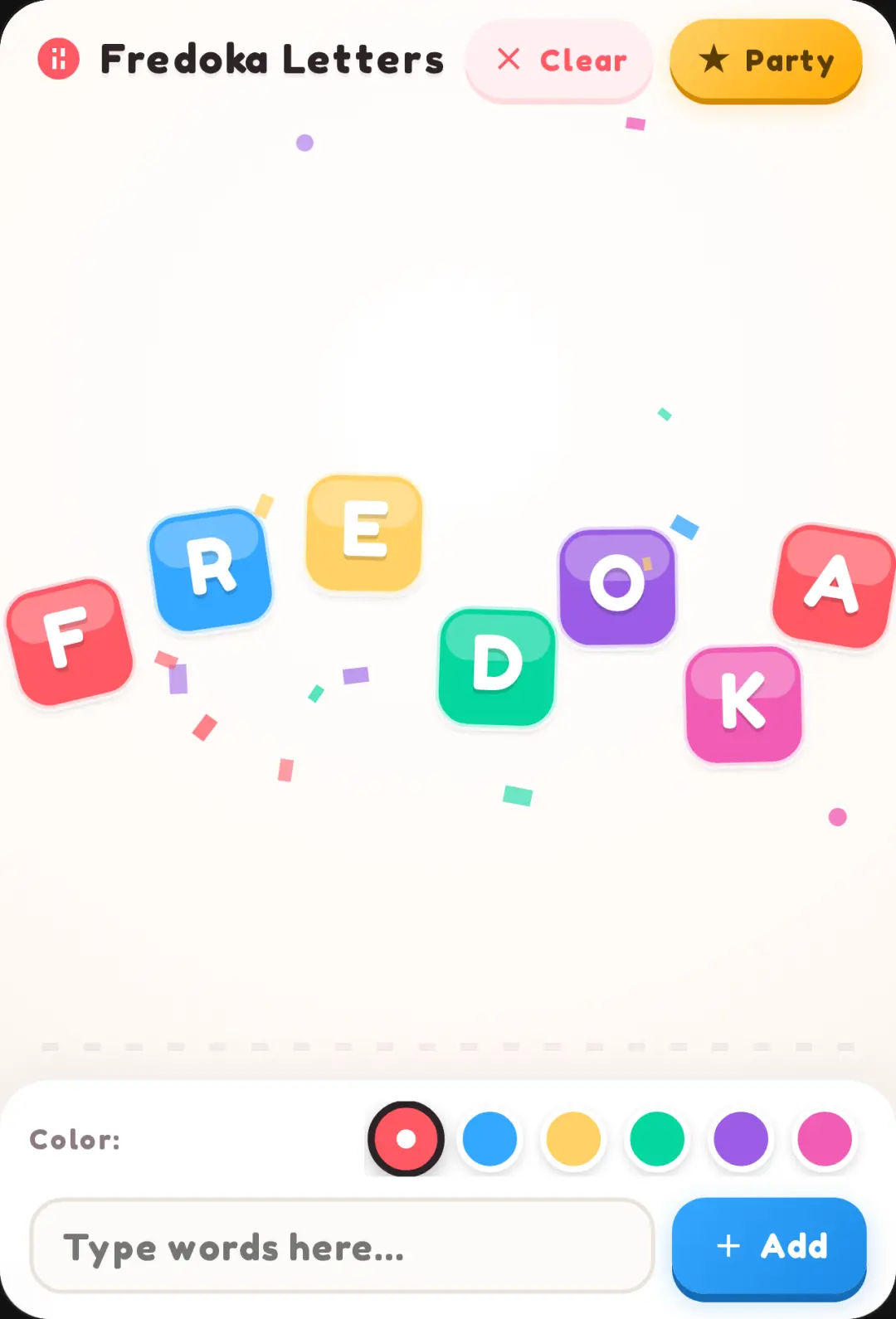 Fredoka Bouncy Letters Sandbox cover