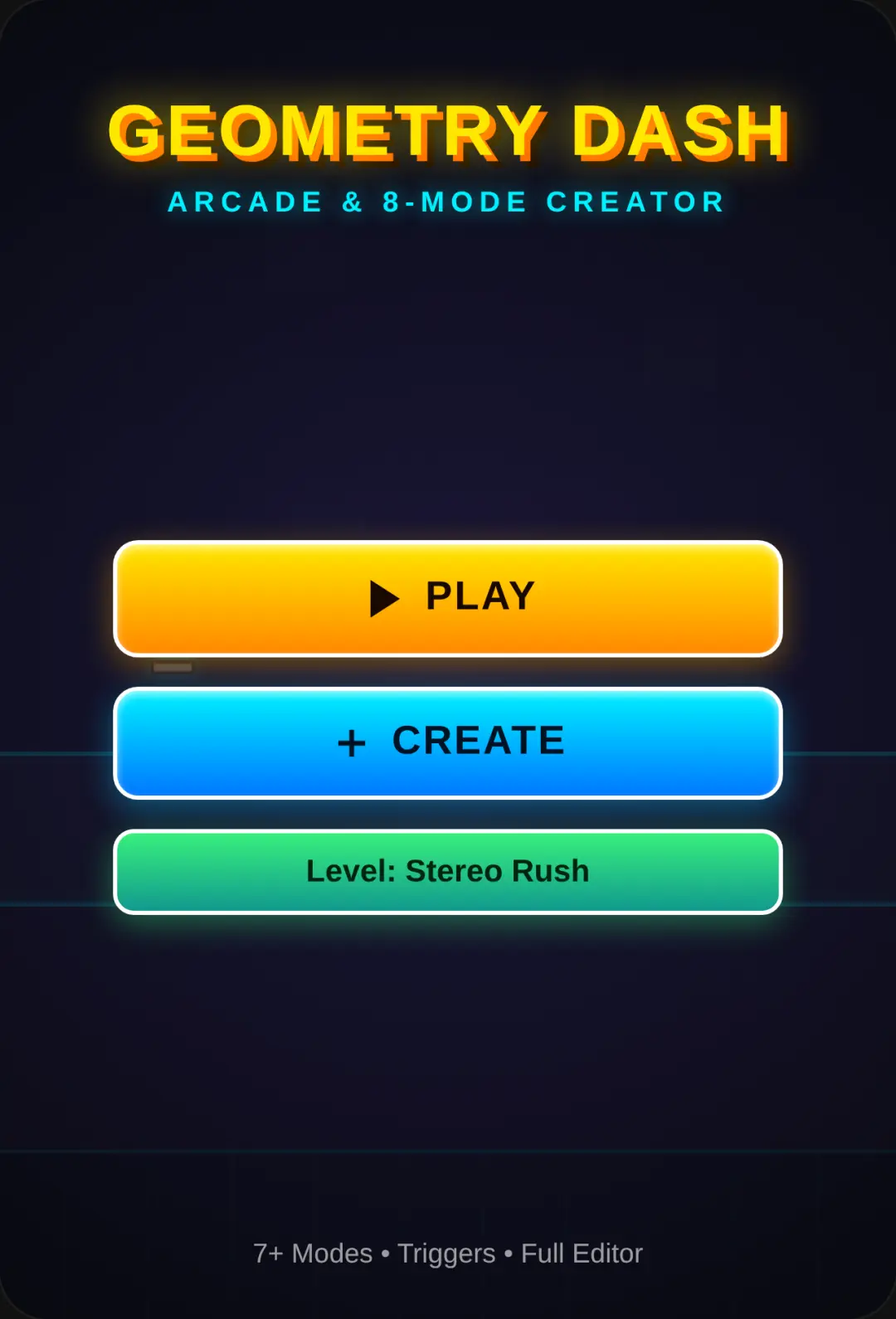 Geometry Dash - Full Arcade & Level Creator cover
