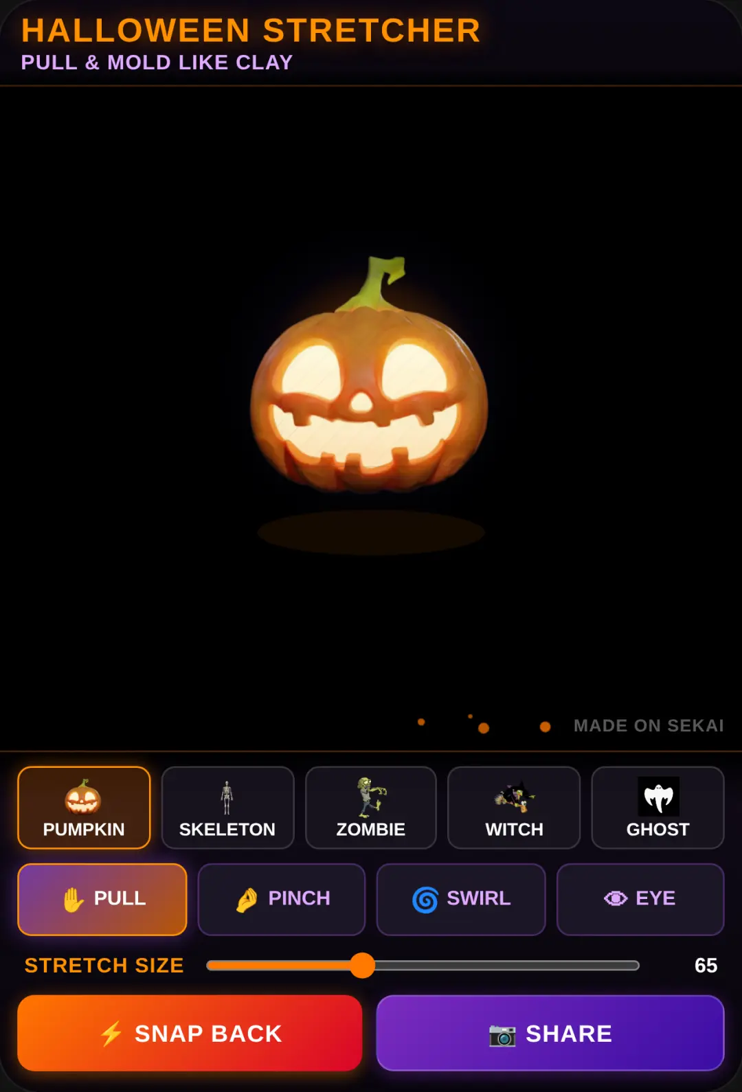 Halloween Stretcher cover