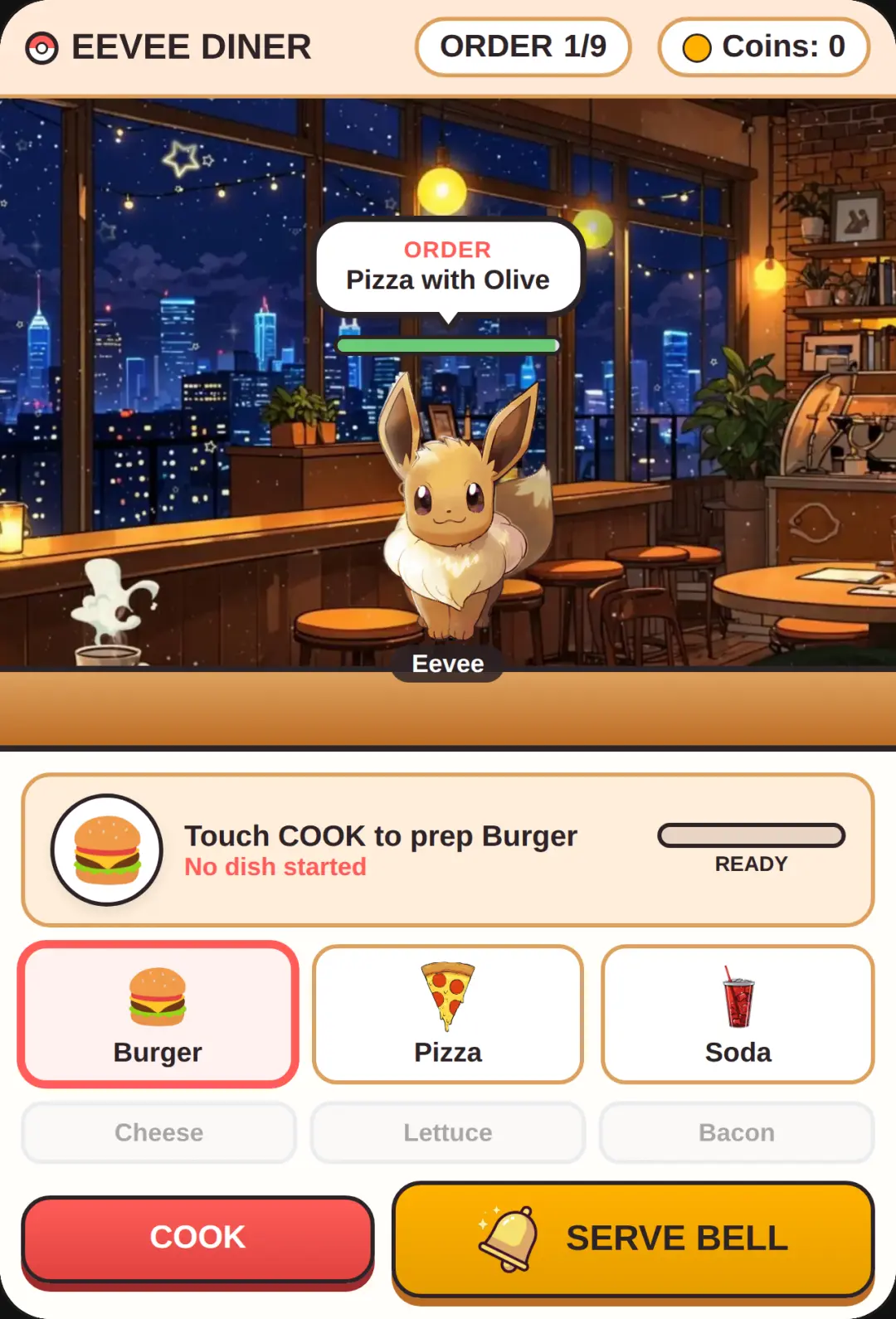 Eevee Diner - Pokémon Food Cafe cover