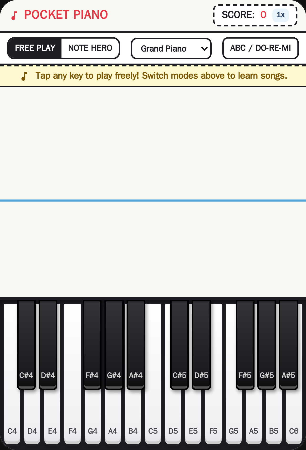 Pocket Piano cover