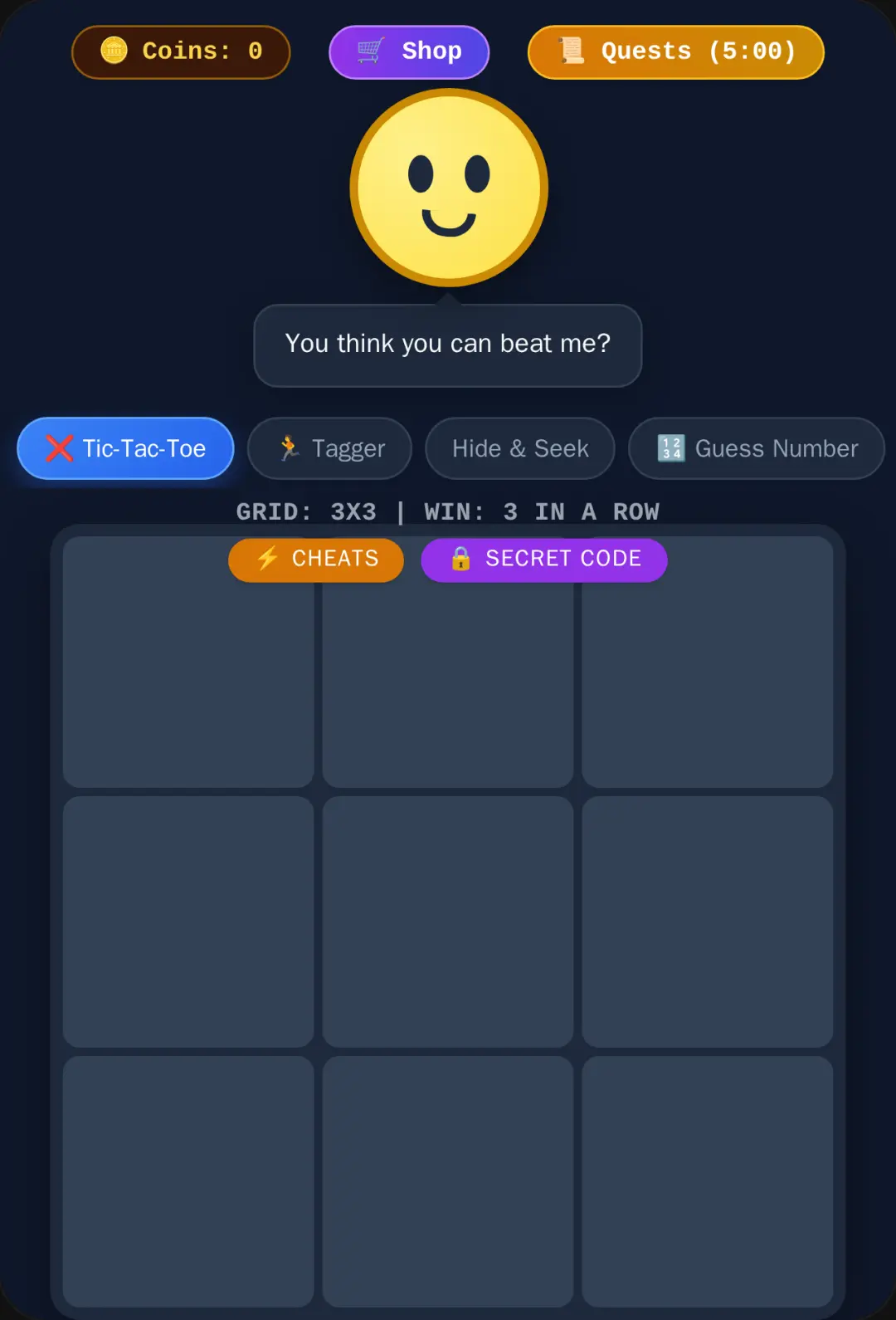 Angry Smiley Arcade - Deluxe Mini Game Hub cover