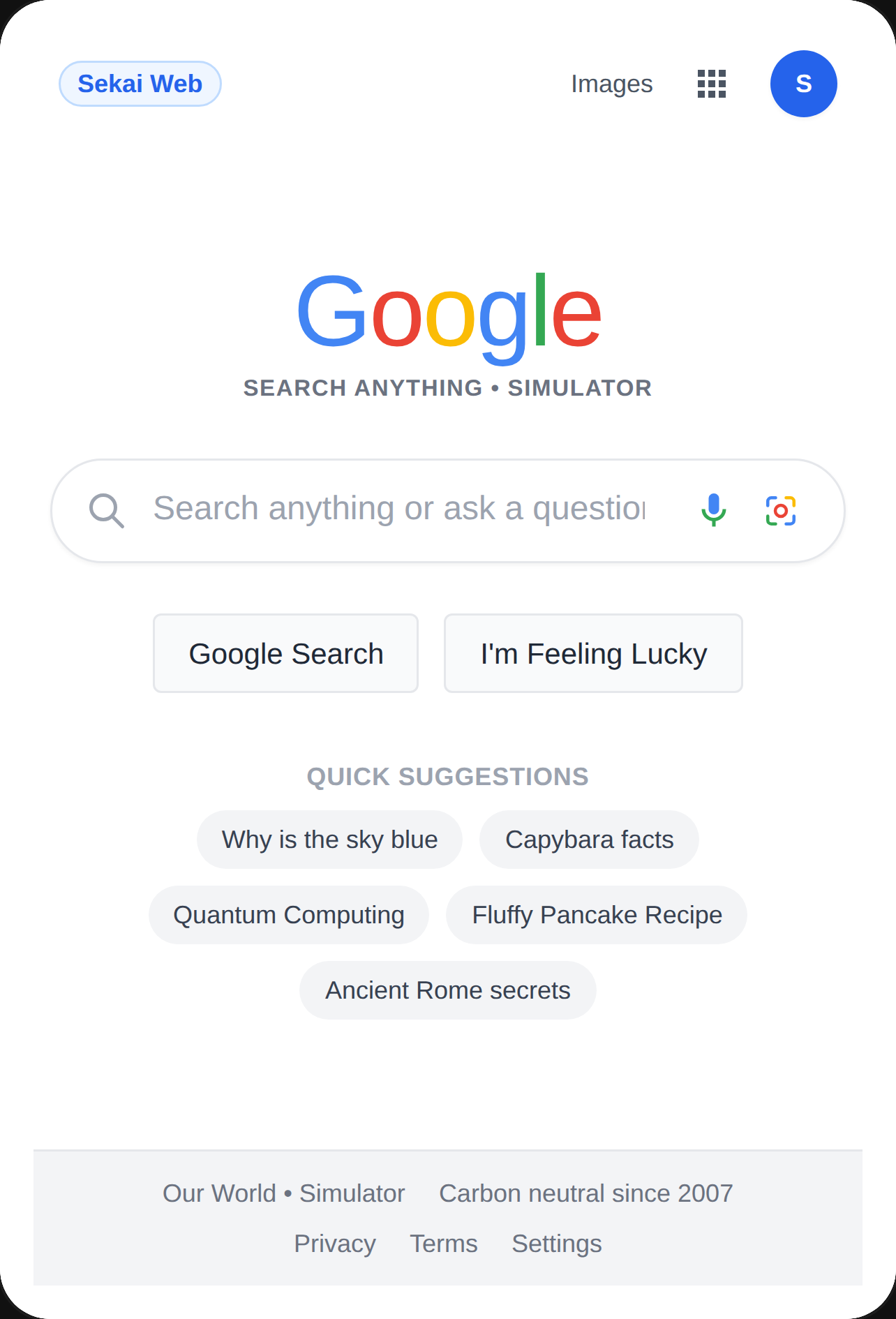 Google Search Simulator cover
