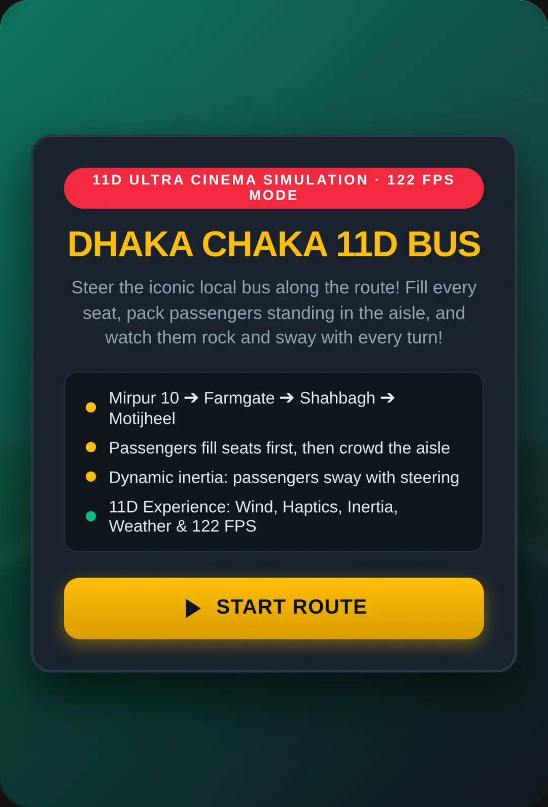 Dhaka Chaka: 11D Ultra Bus Simulator cover