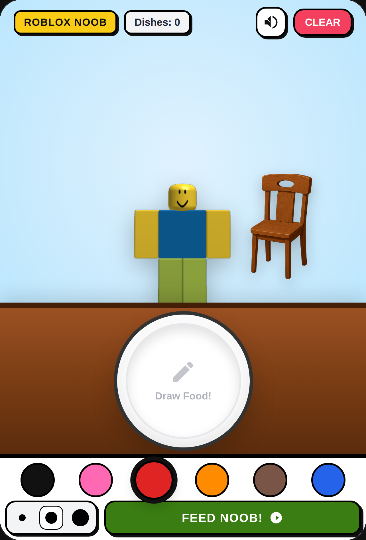 Roblox Noob Food Drawing cover