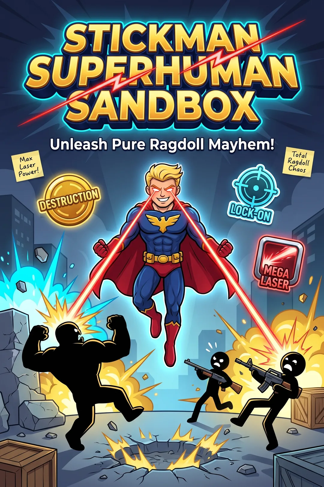 Stickman Superhuman Sandbox