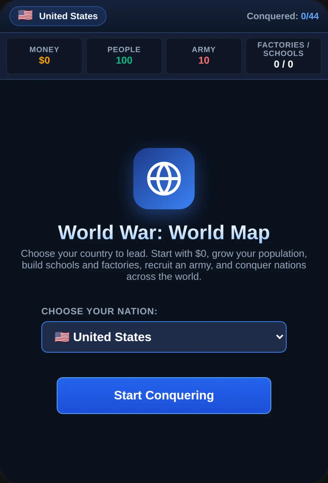 World War: Battle of Nations cover