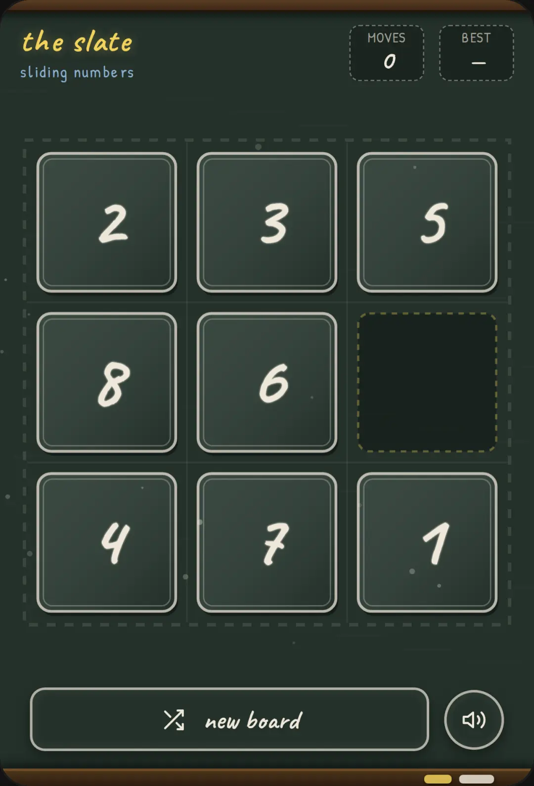 The Slate - Sliding Puzzle cover