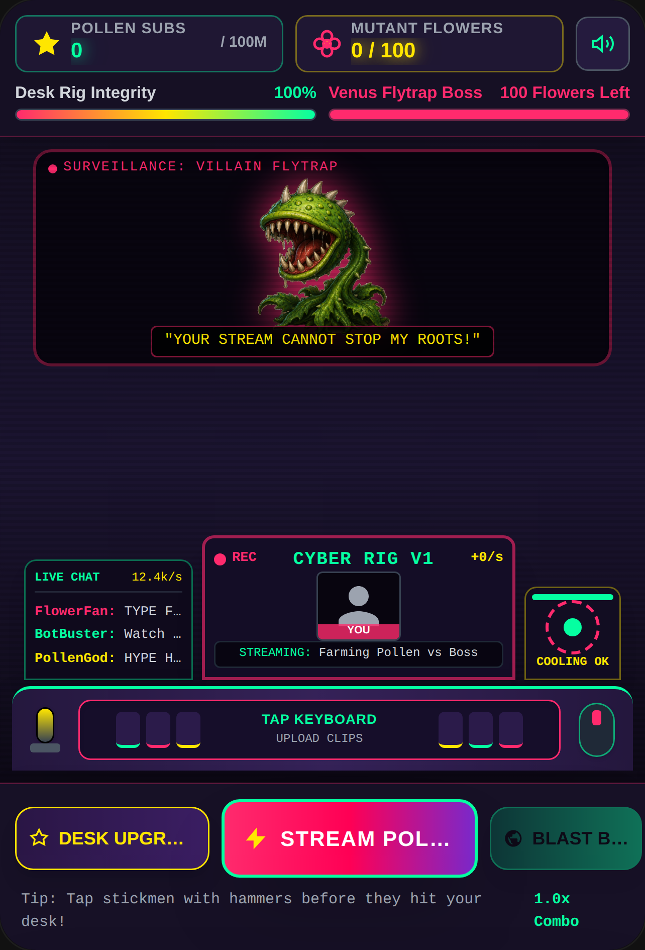 Streamer Tycoon: Pollen vs Venus Flytrap cover