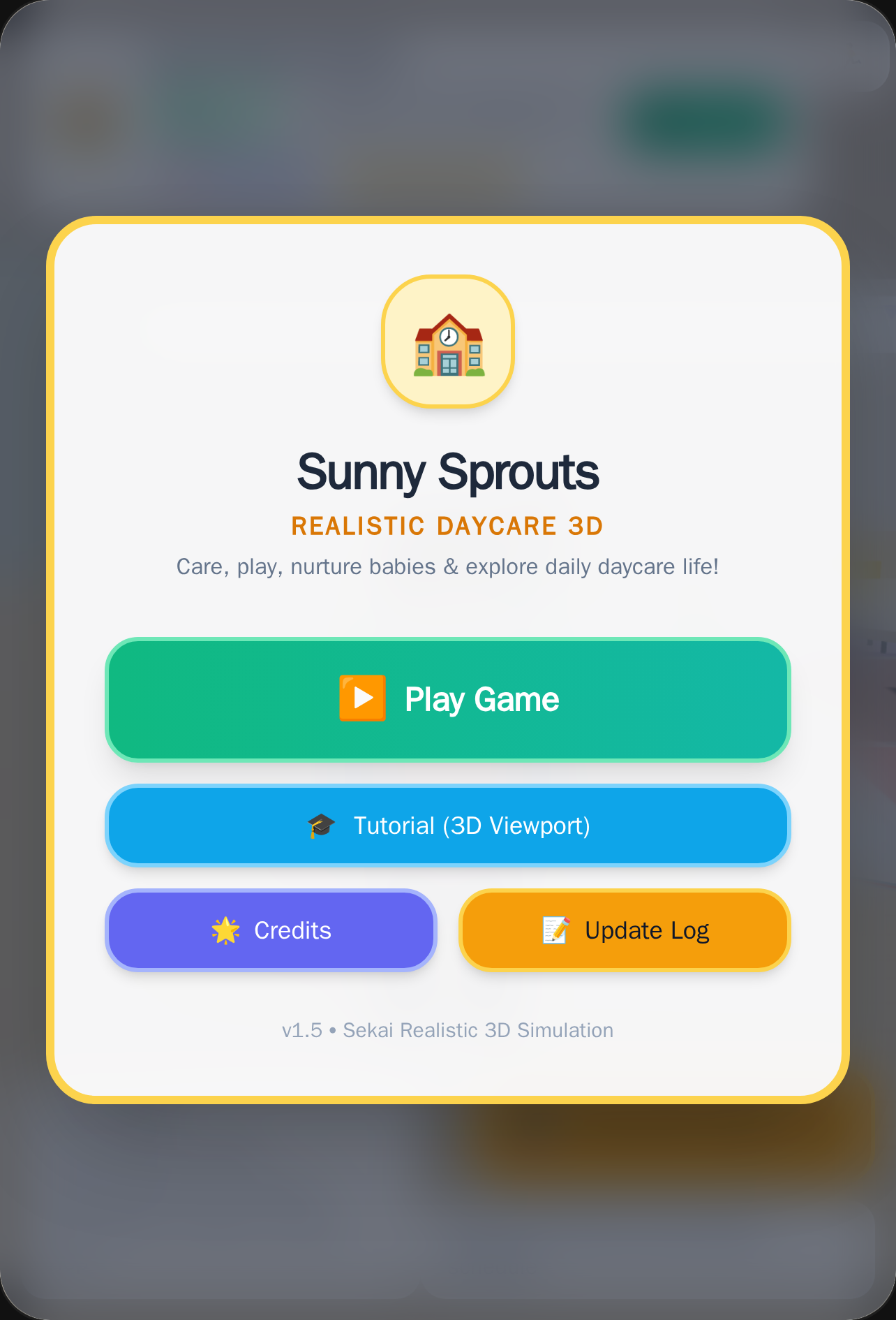 Sunny sprouts daycare (aka realistic Daycare) (UPD) cover