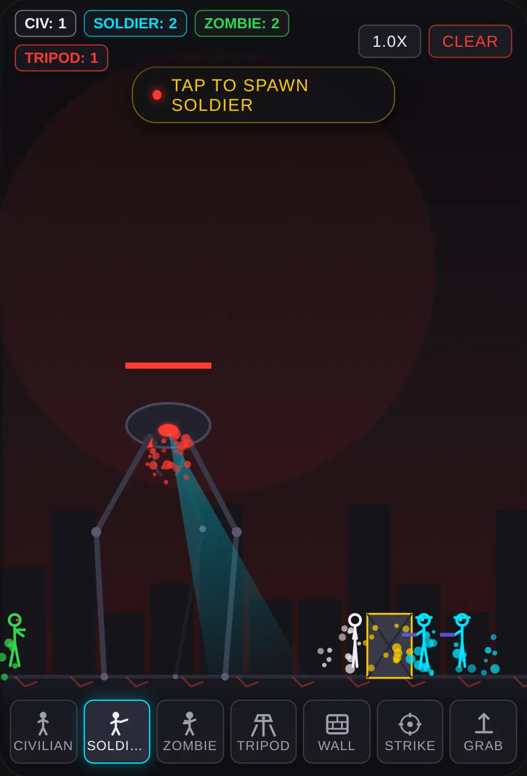 Stickman Apocalypse: 2005 Tripod Sandbox