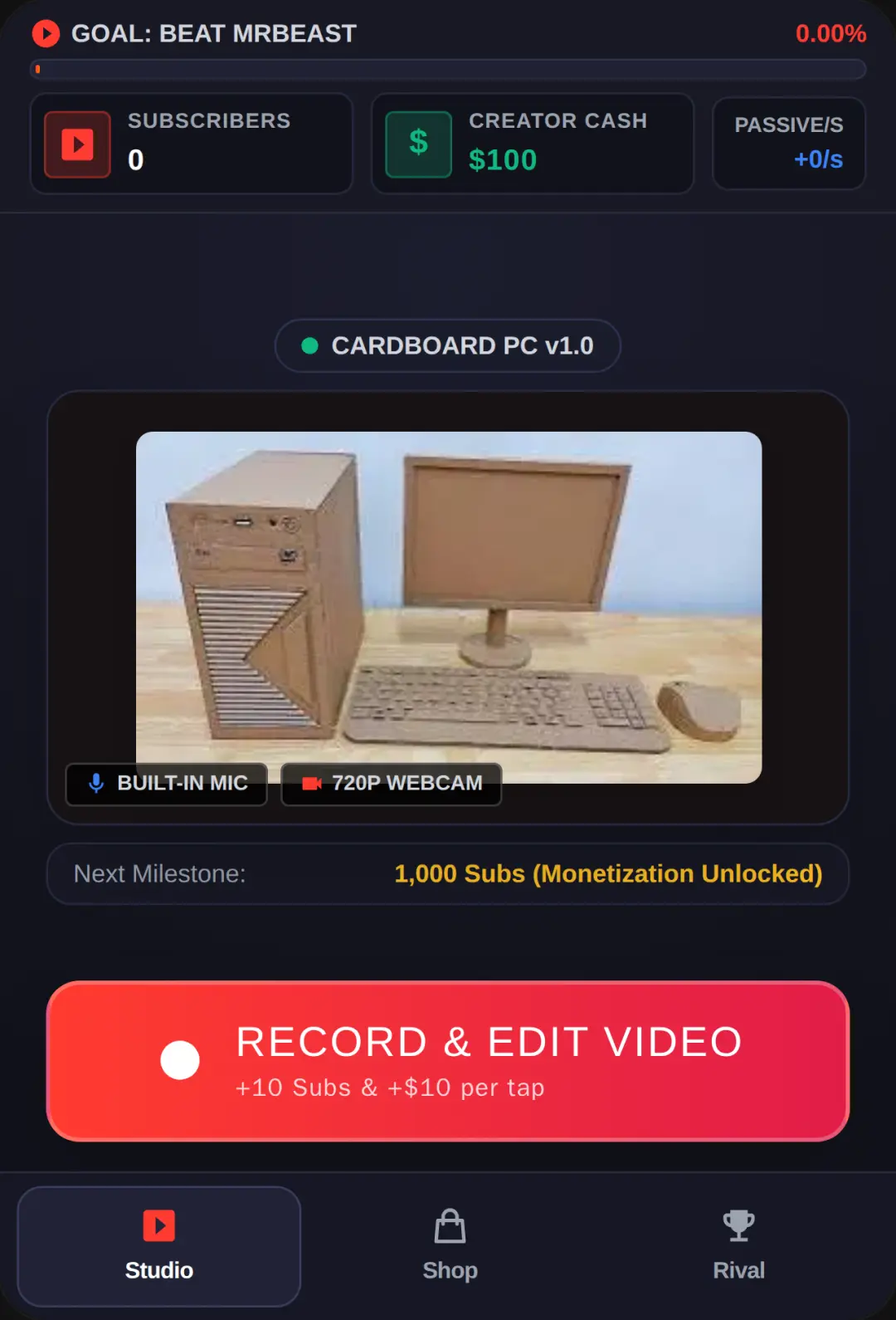 Creator Tycoon - Beat MrBeast cover