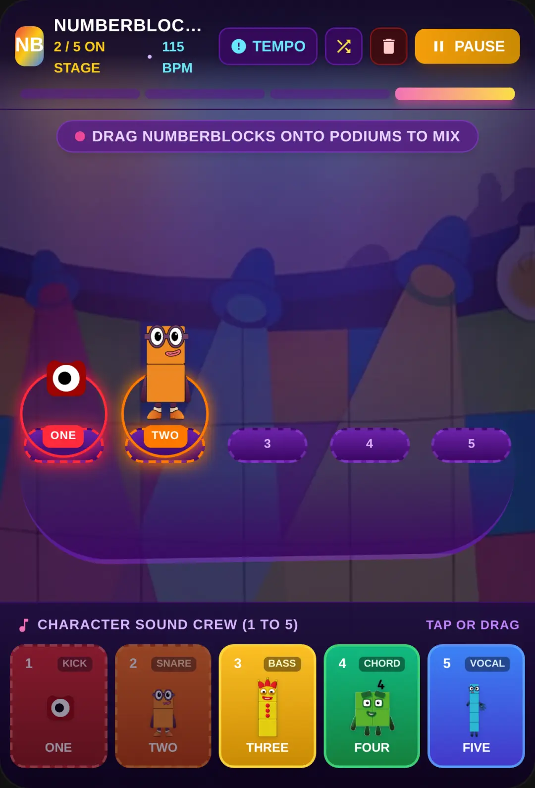 Numberblocks Sprunki Playground Sandbox 1 to 5 cover