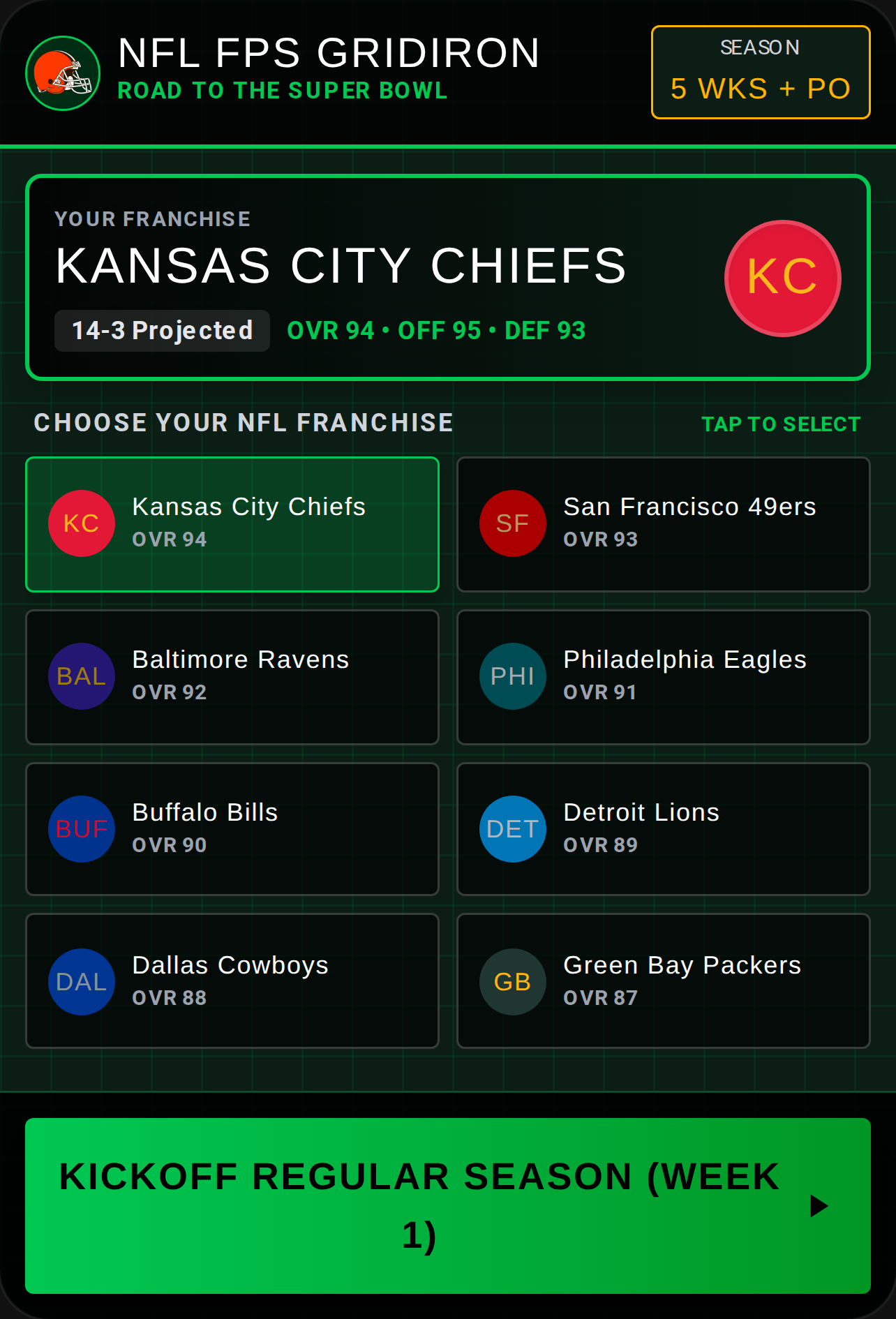 FPS NFL Gridiron Season cover
