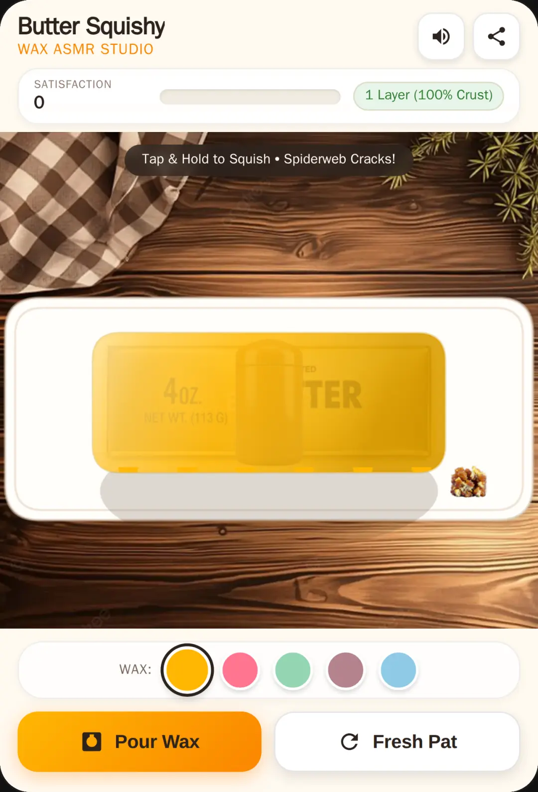 Butter Squishy - Wax ASMR cover