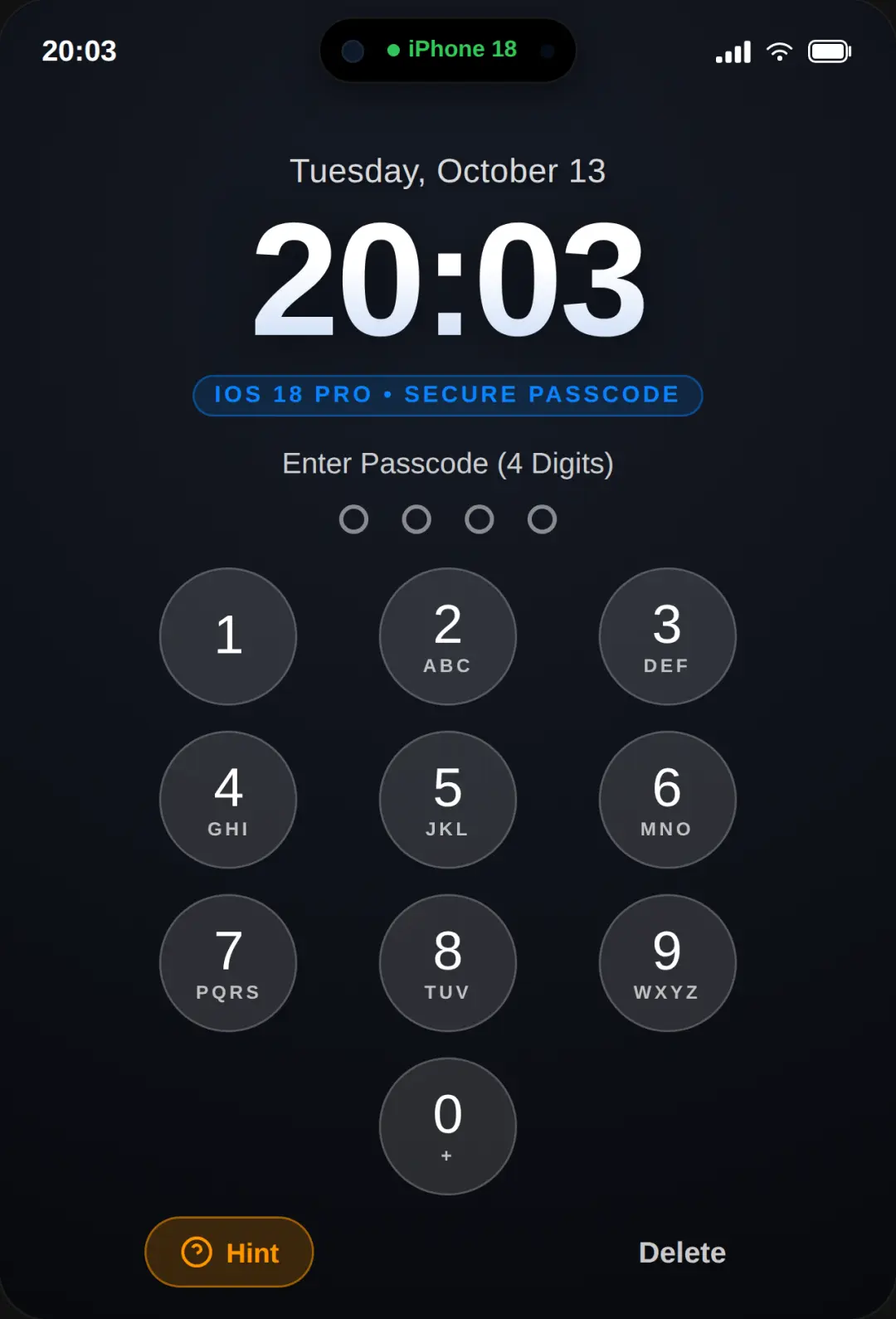 iPhone 18 Simulator cover