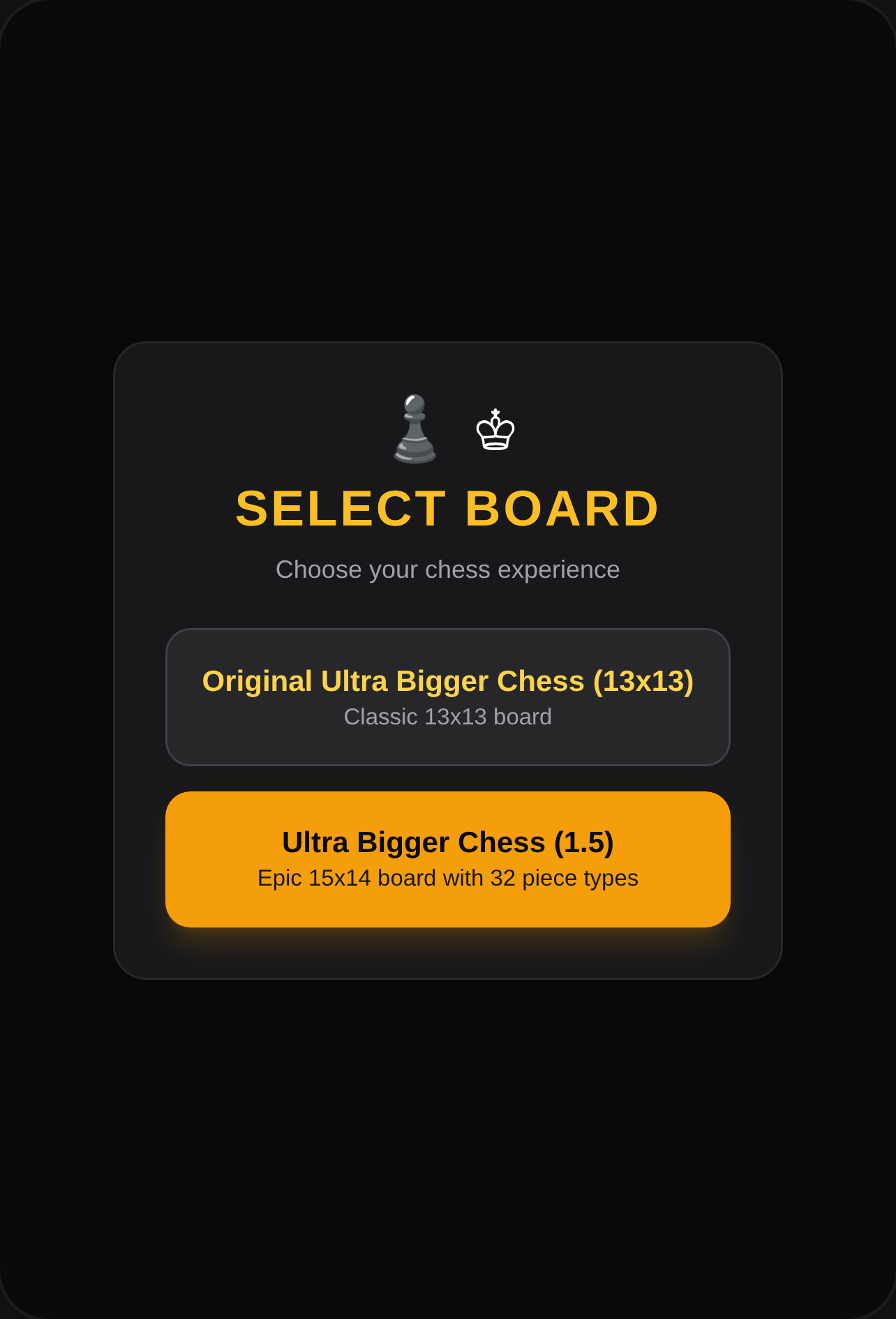 Chess: Original (13x13) & Ultra Bigger (15x14) cover