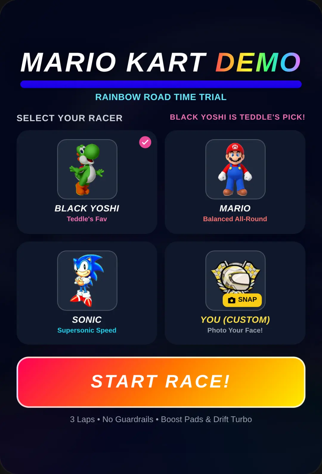 Mario Kart Demo cover